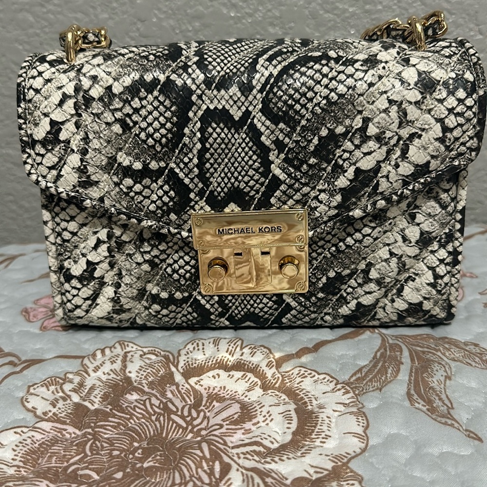 Snake print Michael kors shoulder bag